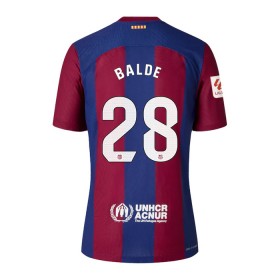 Günstige Fußballtrikots FC Barcelona Balde 28 Heimtrikot 2023-24 Kurzarm